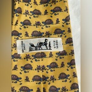 Hermes 100% silk tie